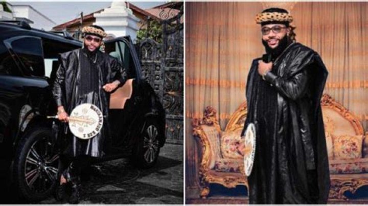 “Emperor, Conqueror, Champion, Lion Is Here”: Billonaire E-money Hypes Himself Up, Poses With Luxury Ride