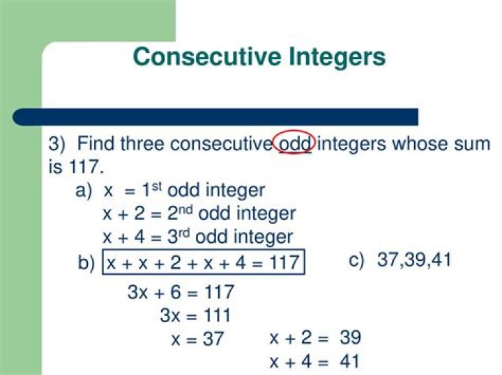 Find 2 consecutive integers with a Sum of 121