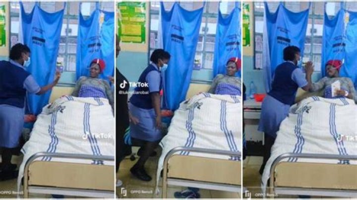 "Increase Her Salary": Nurse Dances Sweetly as She Entertains an Unhappy Patient, Cute Video Goes Viral
