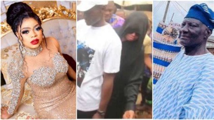 Sad Videos As Bobrisky and His 10 Siblings Bury Their Dad in Ijebu Igbo Emerge, His Brother, Mum Speak